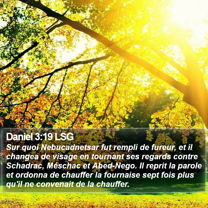 Daniel 3:19 LSG Bible Study