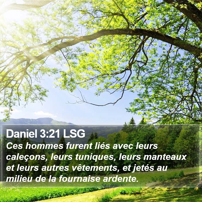 Daniel 3:21 LSG Bible Study