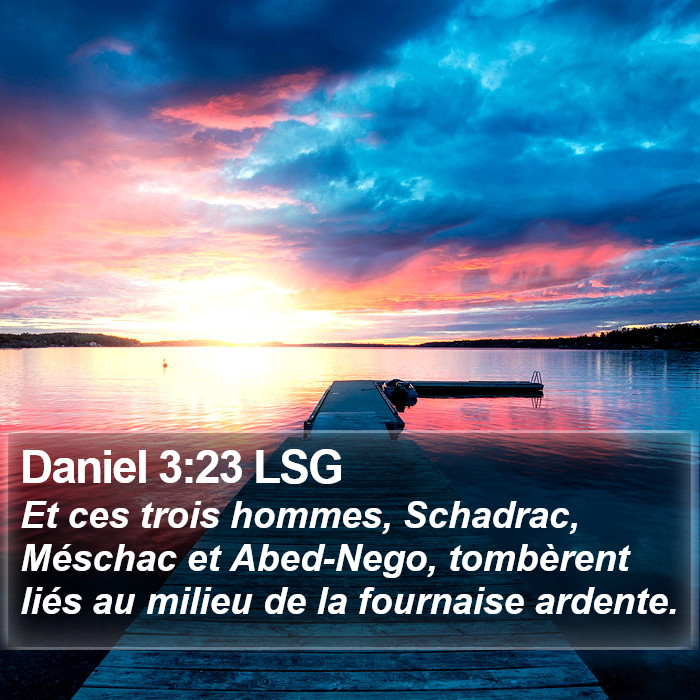 Daniel 3:23 LSG Bible Study