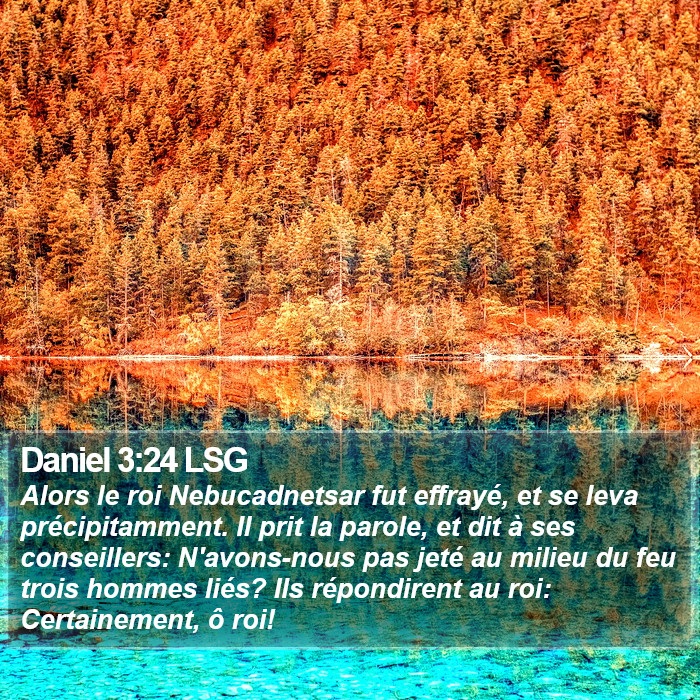 Daniel 3:24 LSG Bible Study