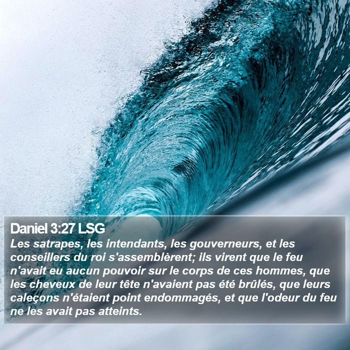 Daniel 3:27 LSG Bible Study