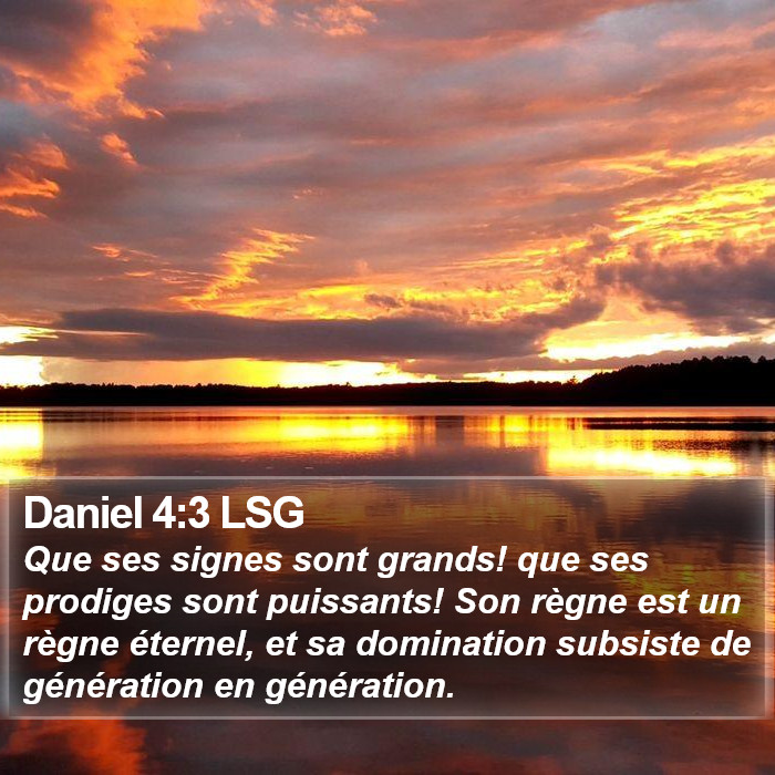 Daniel 4:3 LSG Bible Study