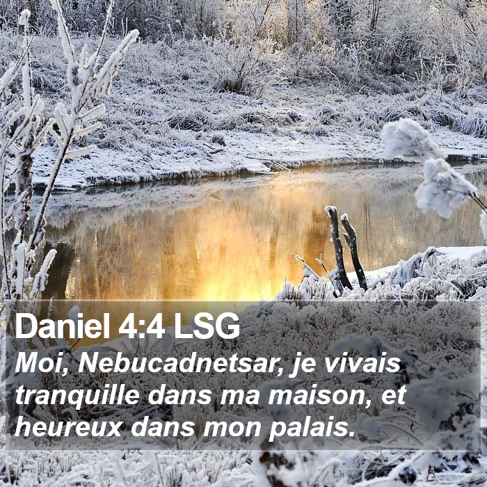 Daniel 4:4 LSG Bible Study