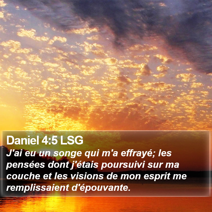 Daniel 4:5 LSG Bible Study