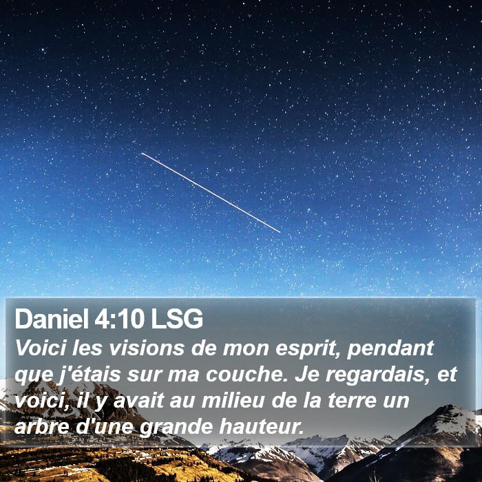 Daniel 4:10 LSG Bible Study