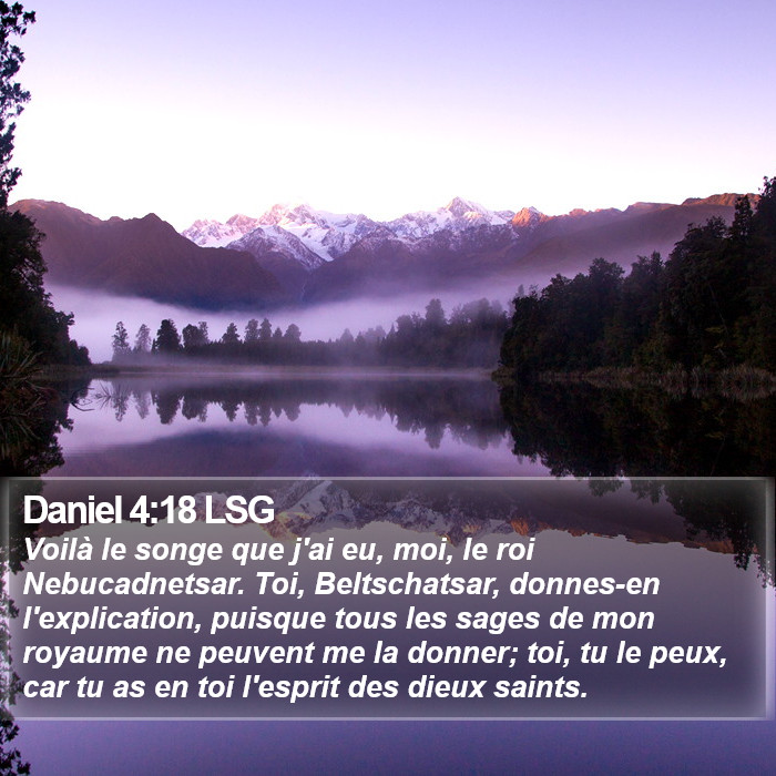 Daniel 4:18 LSG Bible Study