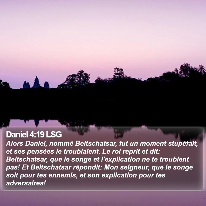 Daniel 4:19 LSG Bible Study