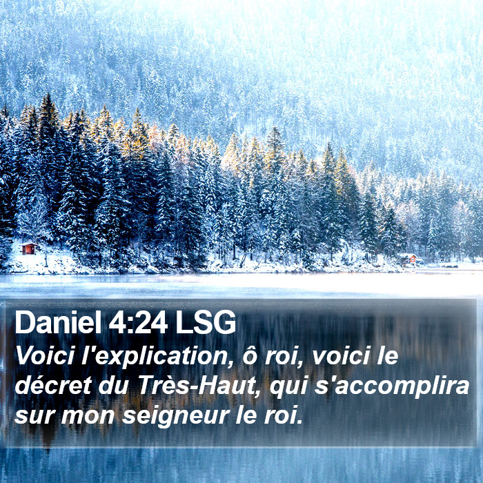 Daniel 4:24 LSG Bible Study