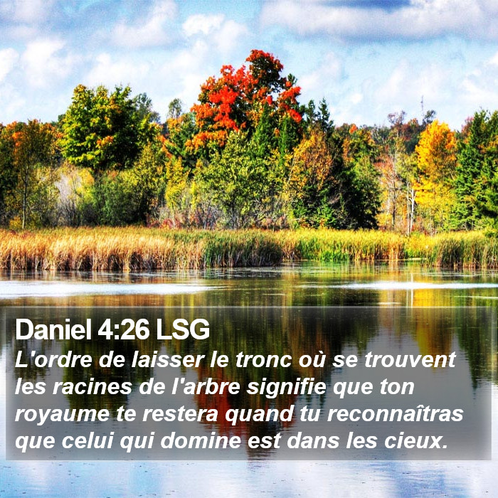 Daniel 4:26 LSG Bible Study