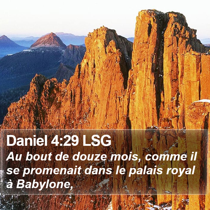 Daniel 4:29 LSG Bible Study