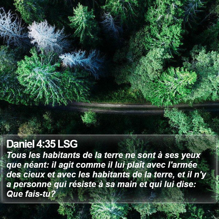 Daniel 4:35 LSG Bible Study