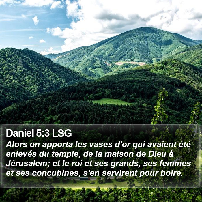 Daniel 5:3 LSG Bible Study