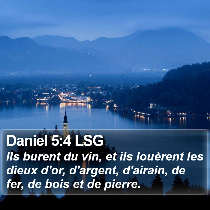Daniel 5:4 LSG Bible Study