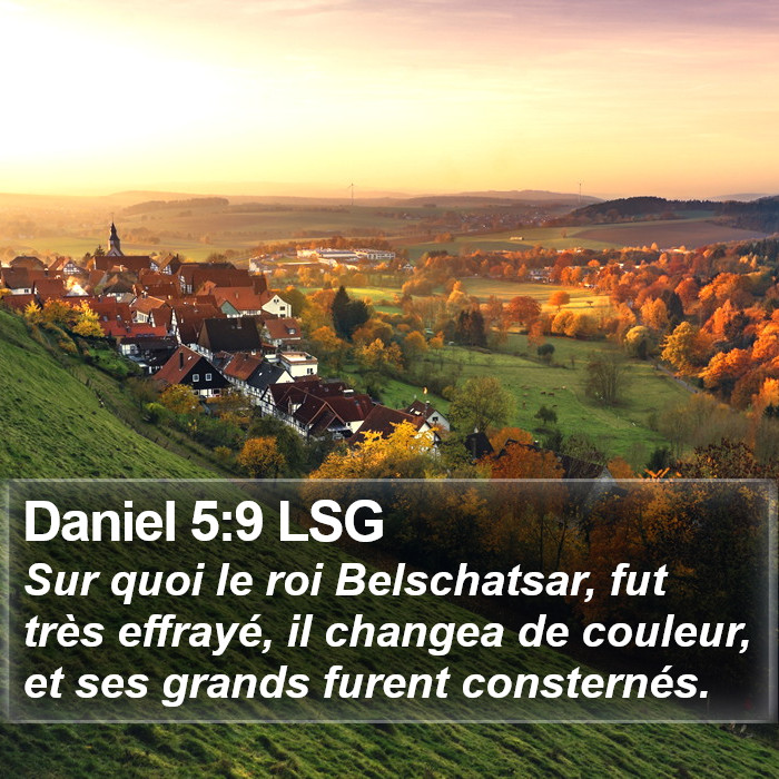 Daniel 5:9 LSG Bible Study