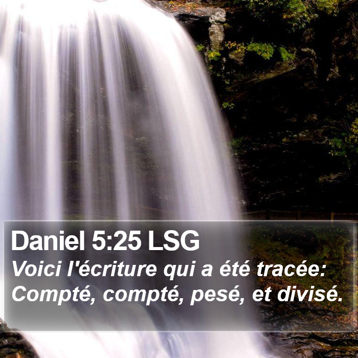 Daniel 5:25 LSG Bible Study