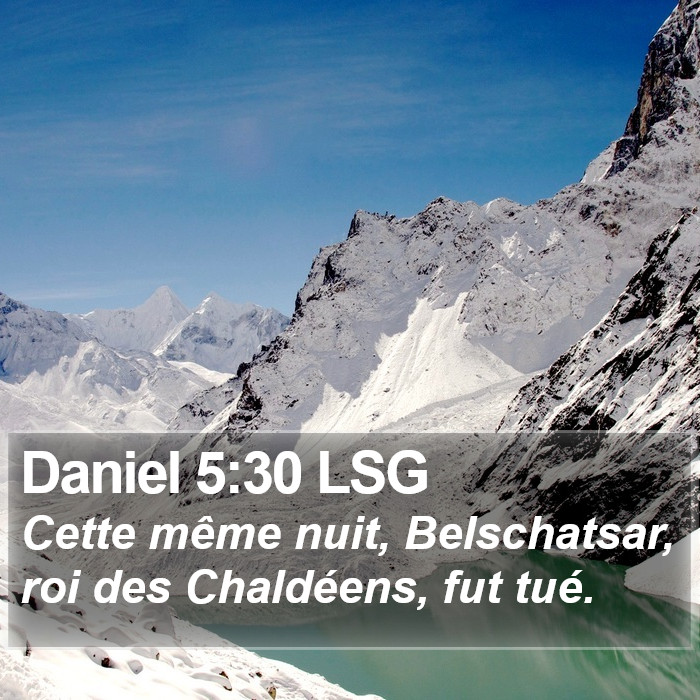 Daniel 5:30 LSG Bible Study