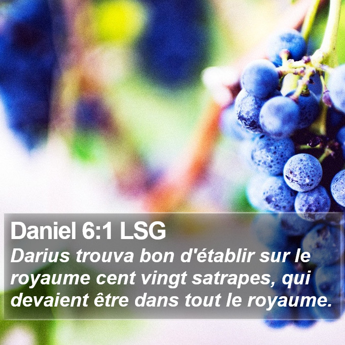 Daniel 6:1 LSG Bible Study
