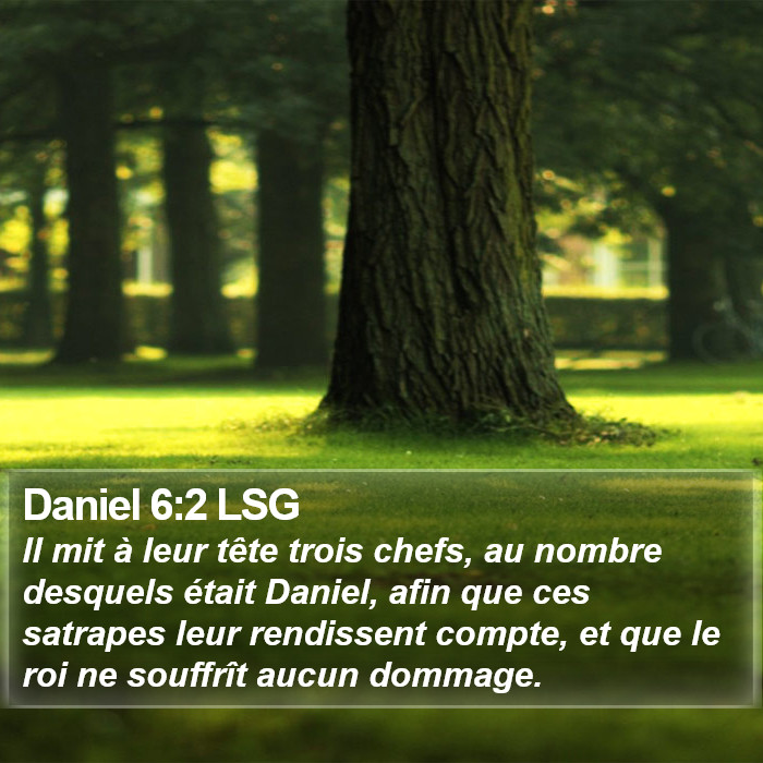 Daniel 6:2 LSG Bible Study