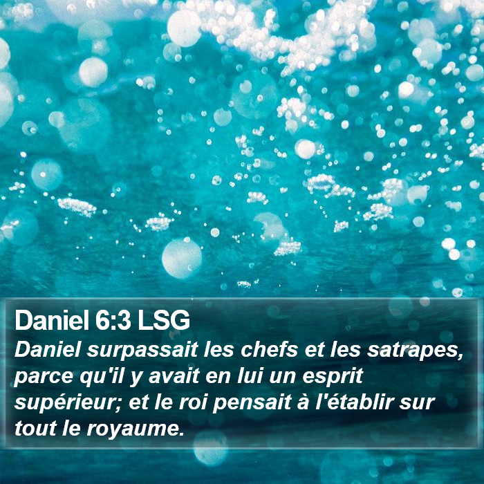 Daniel 6:3 LSG Bible Study