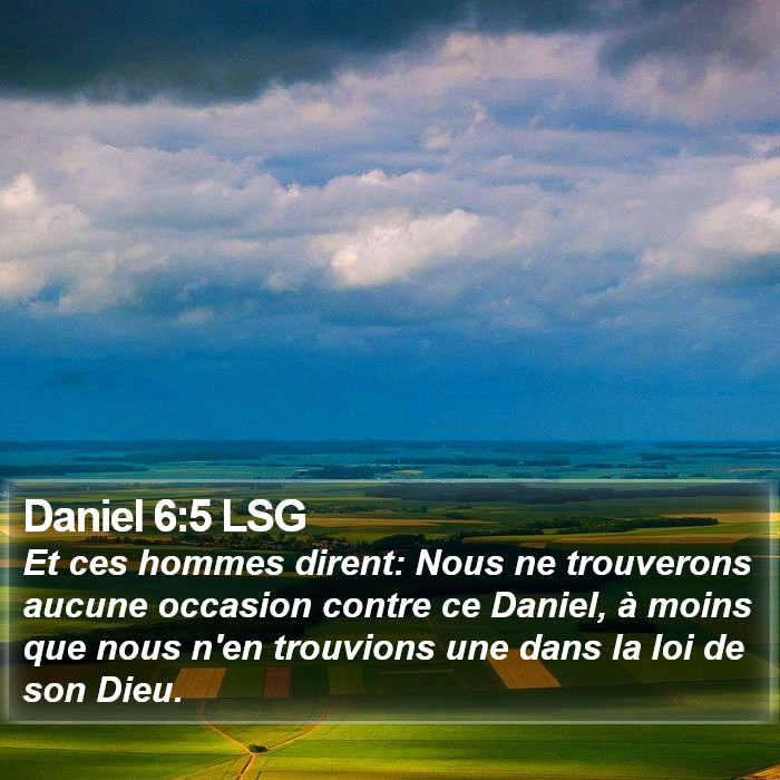 Daniel 6:5 LSG Bible Study