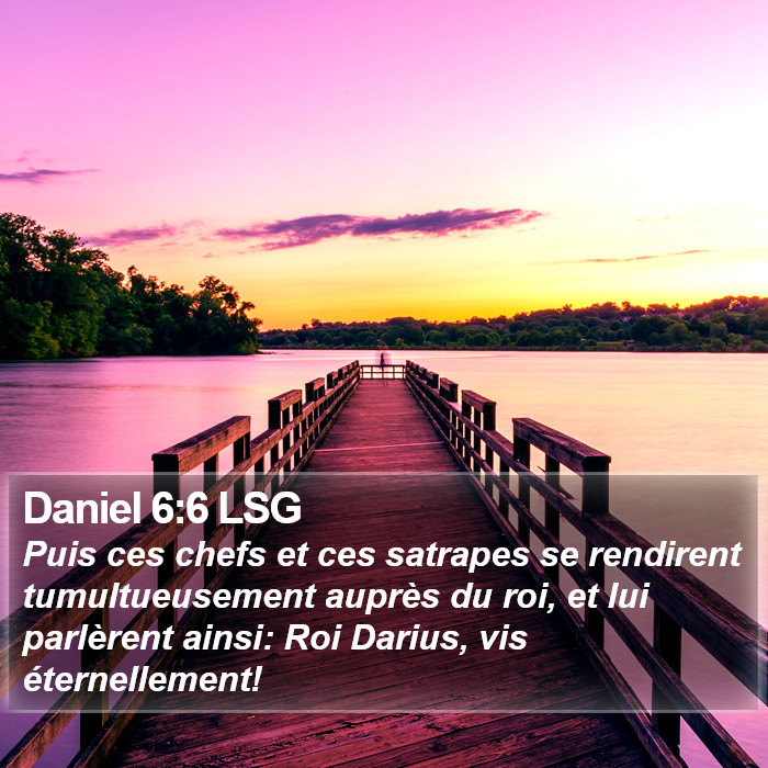 Daniel 6:6 LSG Bible Study