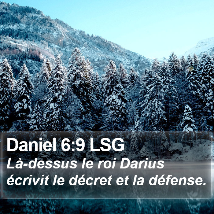 Daniel 6:9 LSG Bible Study