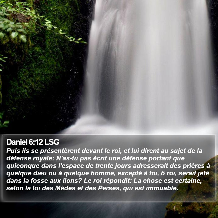 Daniel 6:12 LSG Bible Study