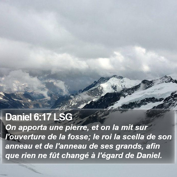 Daniel 6:17 LSG Bible Study