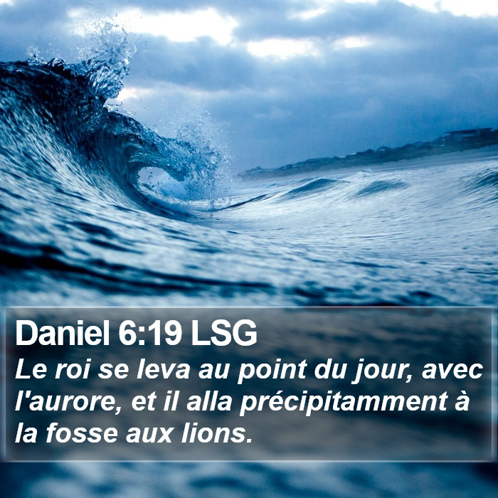Daniel 6:19 LSG Bible Study