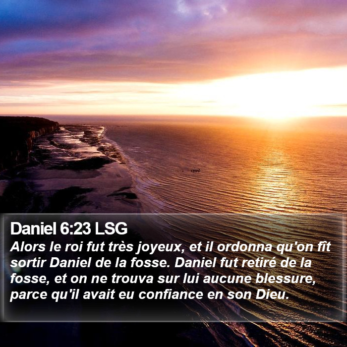 Daniel 6:23 LSG Bible Study