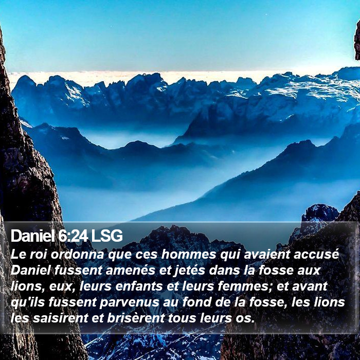 Daniel 6:24 LSG Bible Study