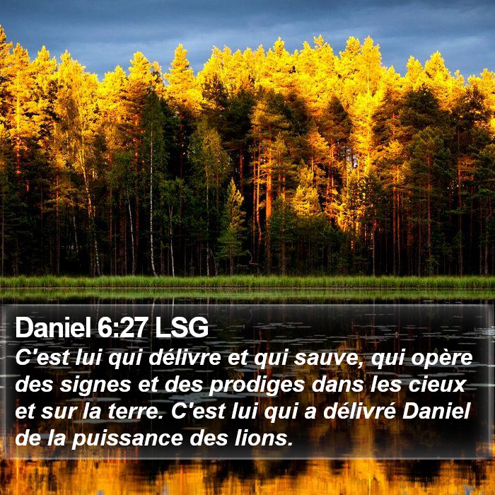 Daniel 6:27 LSG Bible Study