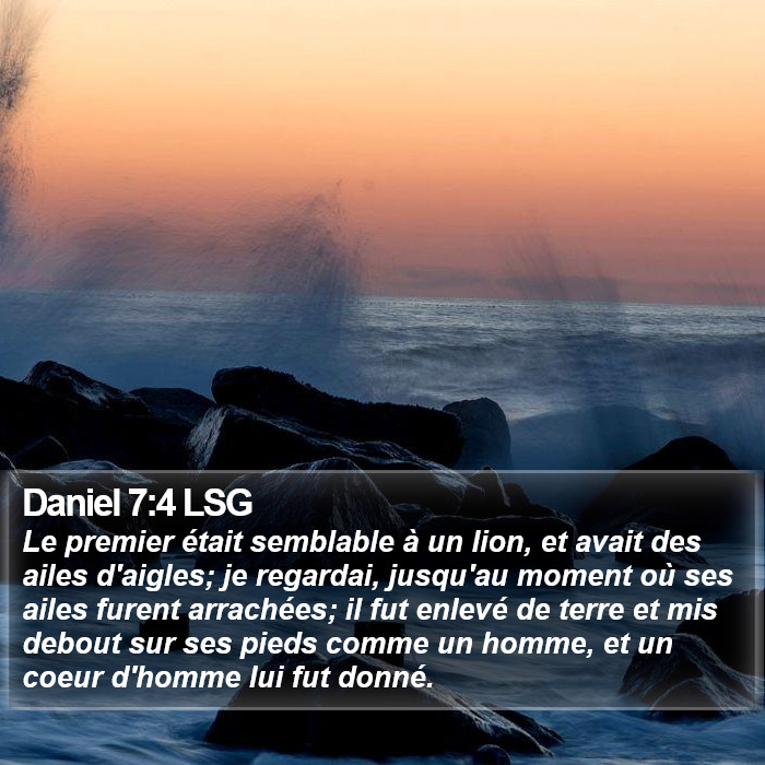 Daniel 7:4 LSG Bible Study