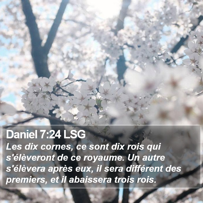 Daniel 7:24 LSG Bible Study