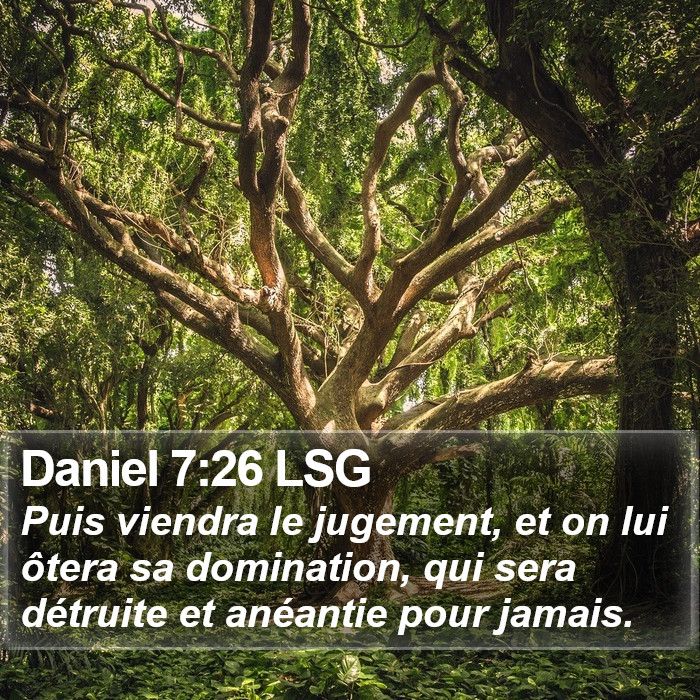 Daniel 7:26 LSG Bible Study