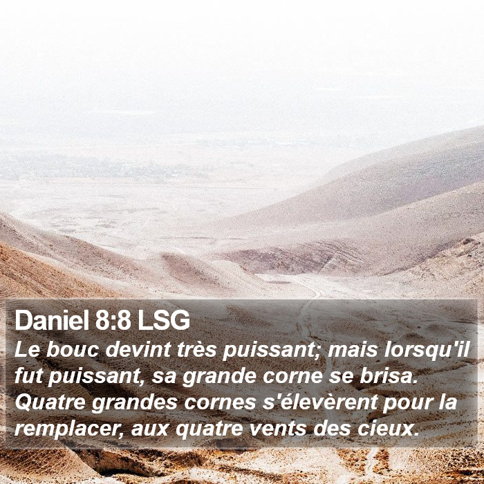 Daniel 8:8 LSG Bible Study