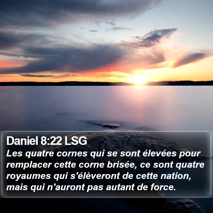 Daniel 8:22 LSG Bible Study