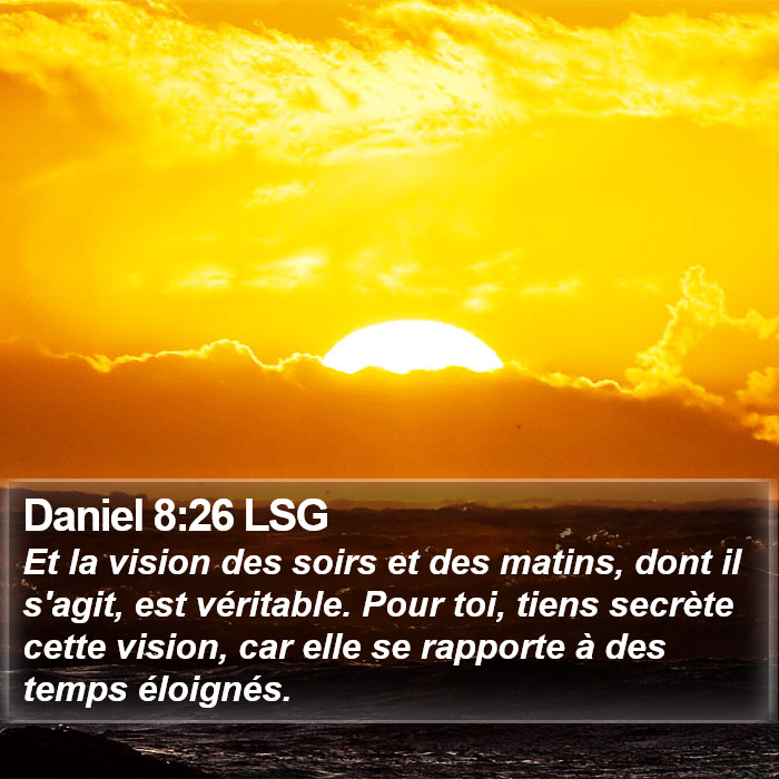 Daniel 8:26 LSG Bible Study