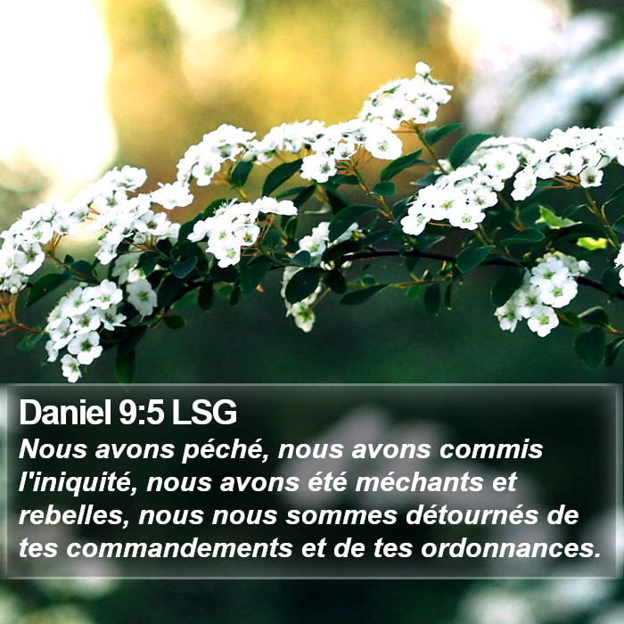 Daniel 9:5 LSG Bible Study