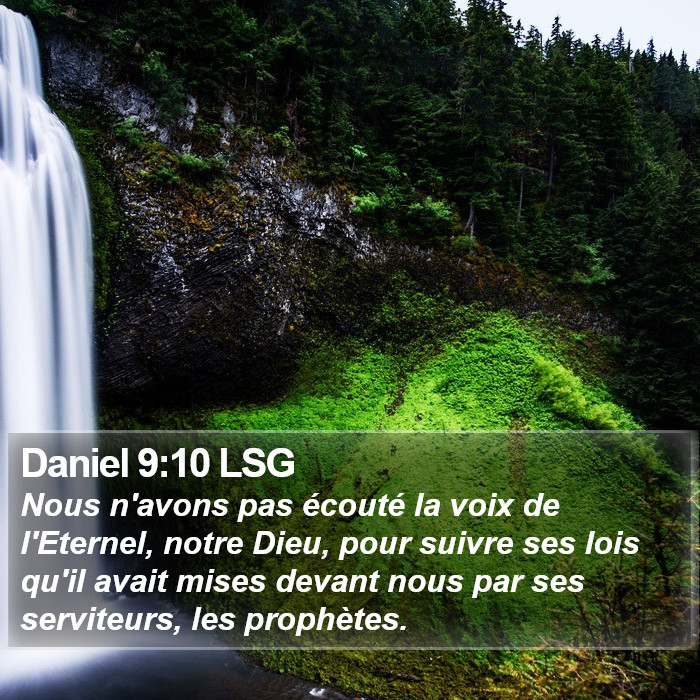 Daniel 9:10 LSG Bible Study