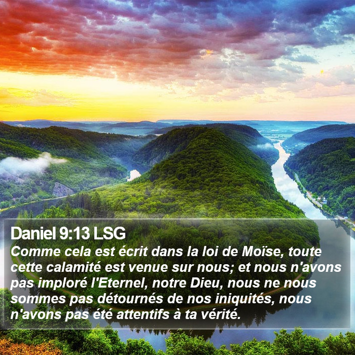 Daniel 9:13 LSG Bible Study