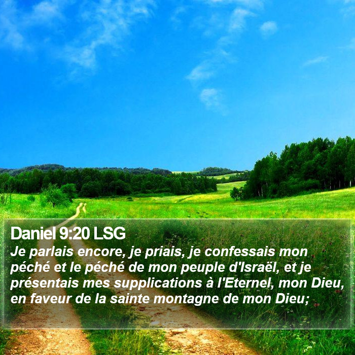 Daniel 9:20 LSG Bible Study