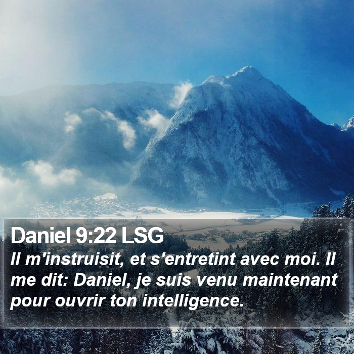 Daniel 9:22 LSG Bible Study