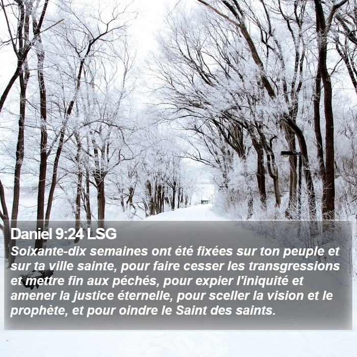 Daniel 9:24 LSG Bible Study