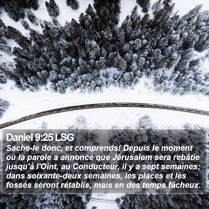 Daniel 9:25 LSG Bible Study