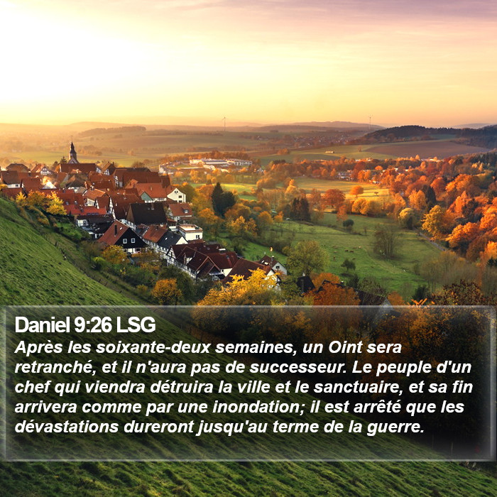 Daniel 9:26 LSG Bible Study