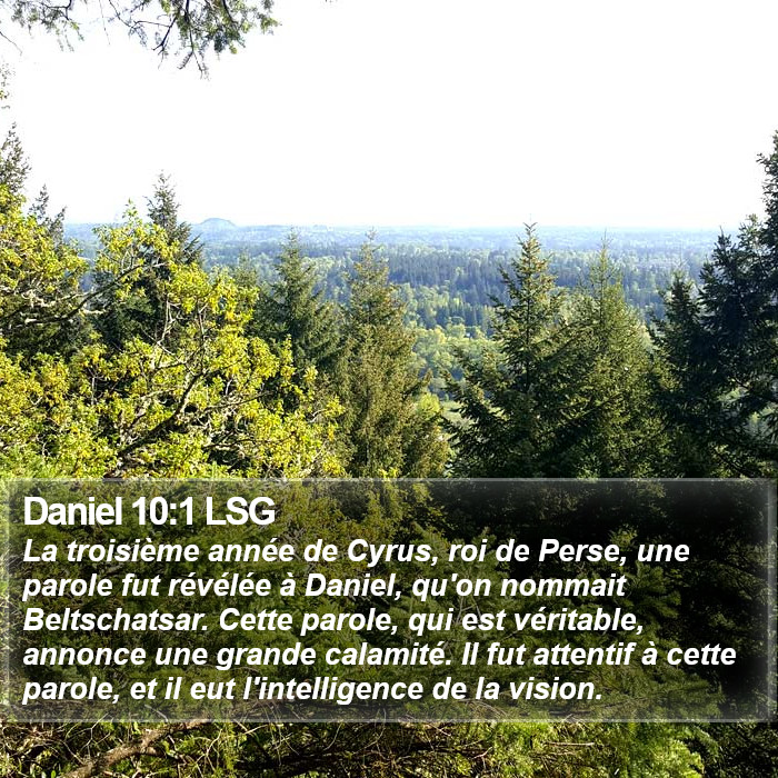 Daniel 10:1 LSG Bible Study