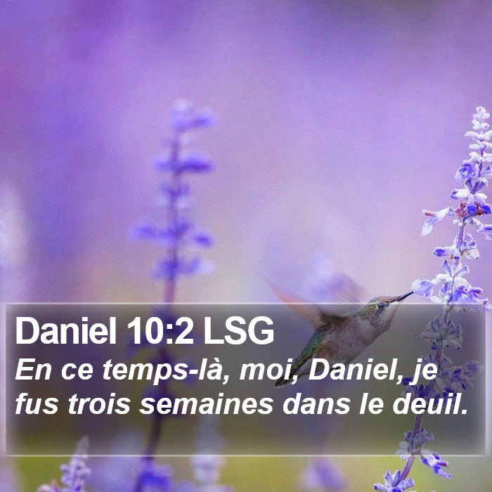 Daniel 10:2 LSG Bible Study