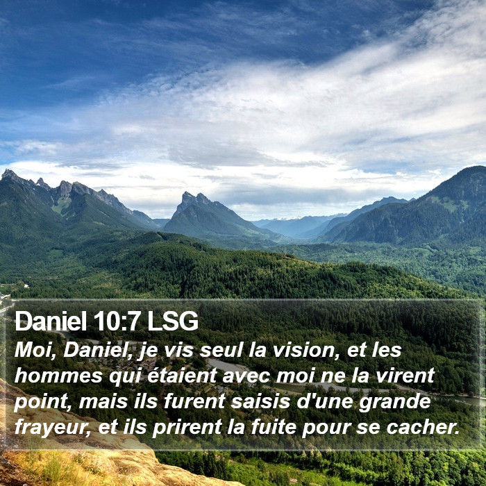 Daniel 10:7 LSG Bible Study