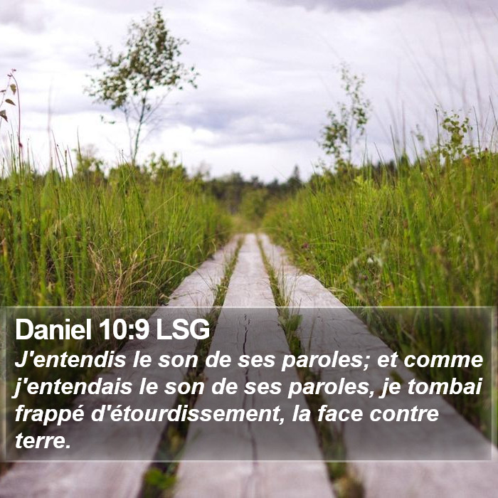 Daniel 10:9 LSG Bible Study